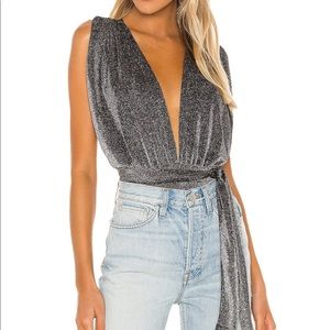 Superdown Priya Cross Back Bodysuit